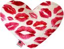 Smooches Canvas Heart Dog Toy