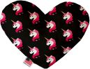 Pretty Pink Unicorns Canvas Heart Dog Toy