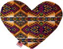 Tan Southwest Canvas Heart Dog Toy
