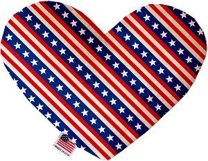 Stars and Stripes Heart Dog Toy (size: 6 Inch)