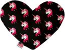Pretty Pink Unicorns Canvas Heart Dog Toy