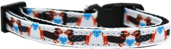 Doxie Love Nylon Ribbon Dog Collar