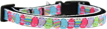 Easter Egg Nylon Ribbon Dog Collar
