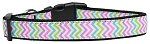 Summer Chevrons Nylon Dog Collar