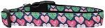 Anchor Candy Hearts Nylon Dog Collar