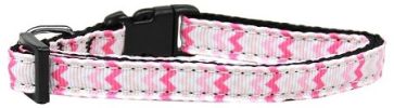 Sweet Chevrons Nylon Dog Collar