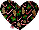 Candy Cane Chaos Heart Dog Toy