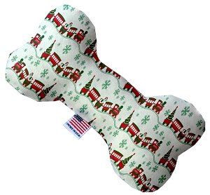 Christmas Trains Bone Dog Toy (size: 8 Inch)