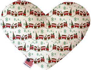 Christmas Trains Heart Dog Toy (size: 8 Inch)