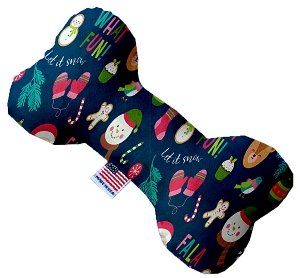 Christmas Party Bone Dog Toy (size: 10 Inch)