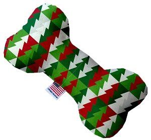 Classy Christmas Trees Bone Dog Toy (size: 10 Inch)