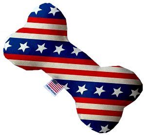 Stars and Stripes Bone Dog Toy (size: 10 Inch)