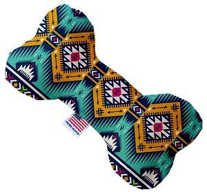 Turquoise Southwest Bone Dog Toy (size: 10 Inch)