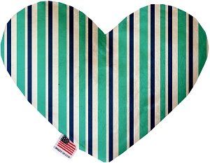 Aquatic Stripes Heart Dog Toy (size: 8 Inch)