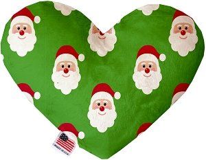 Smiling Santa Heart Dog Toy (size: 6 Inch)