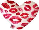 Smooches Canvas Heart Dog Toy